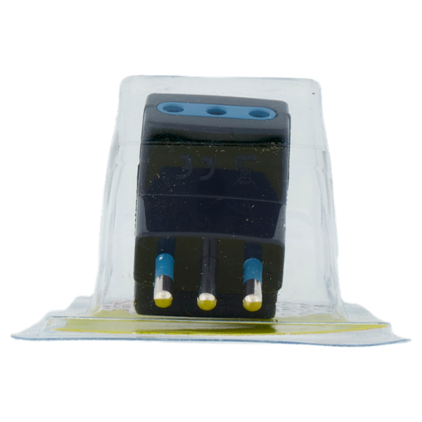 Selex Adattatore Multiplo Spina 10A + 3 Prese 10A(Ita) Nero