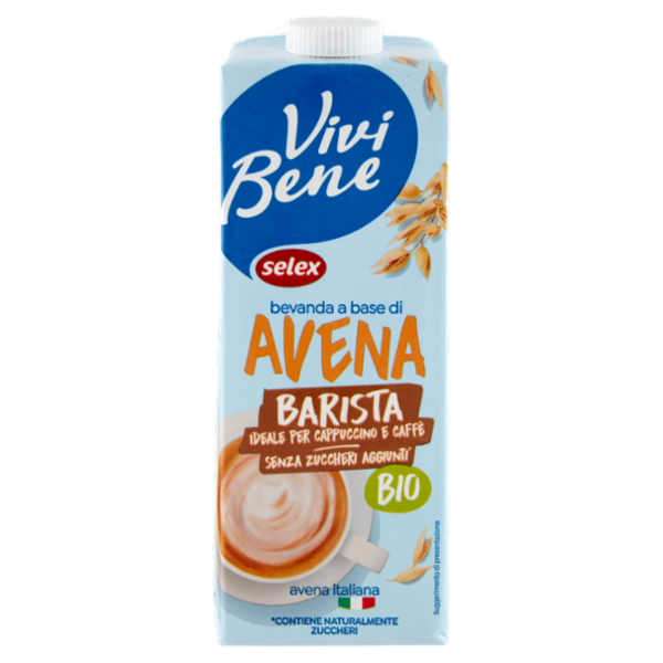 Selex Vivi Bene Bevanda a Base di Avena Barista Biologica 1 L