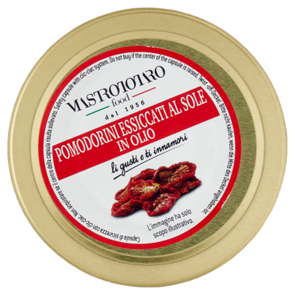 Mastrototaro food Pomodorini Essiccati al Sole in Olio 280 g