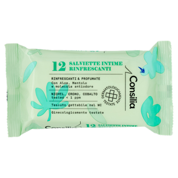Consilia Salviettine Igiene Intima Rinfrescanti 12 pezzi