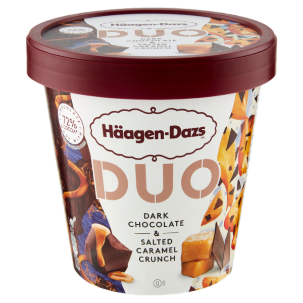 Häagen-Dazs Duo Dark Chocolate & Salted Caramel Crunch 355 g