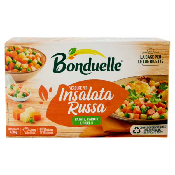 Bonduelle Verdure per Insalata Russa Surgelato 450 g