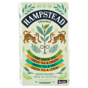 Hampstead Organic Biodynamic Green Tea Selection 20 Sachets 40 g