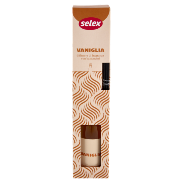 Selex Diffusore di Fragranza con Bastoncini Vaniglia 125 ml