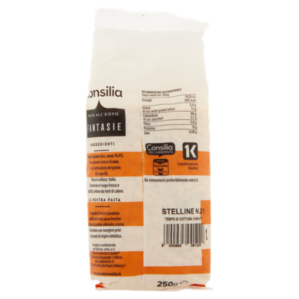 Consilia Pasta all'Uovo Stelline N.21 250 g