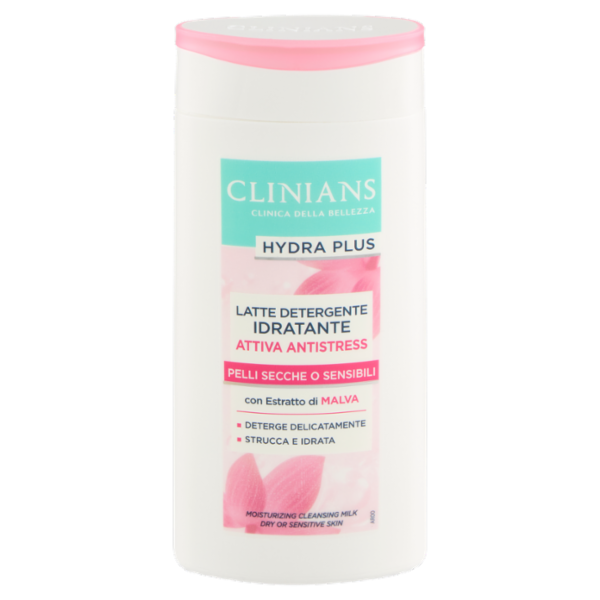 Clinians Hydra Plus Latte Detergente Idratante Attiva Antistress 200 mL