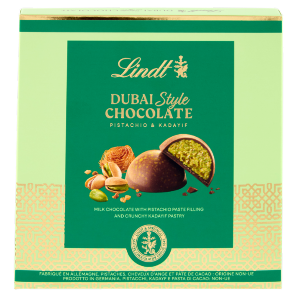 Lindt Praline Dubai Style Chocolate Pistachio & Kadayif 90 g
