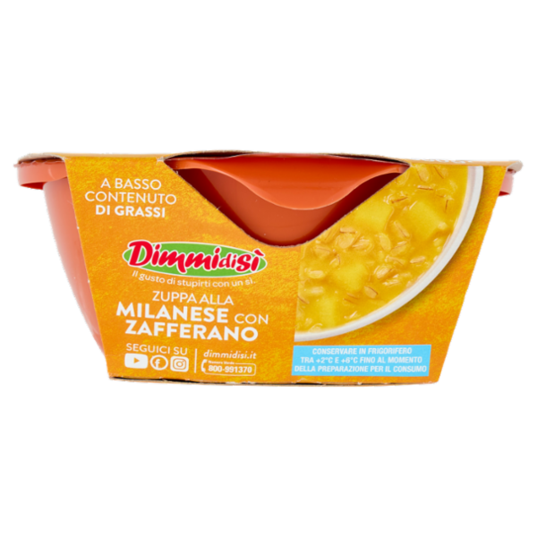 DimmidiSì Zuppa alla Milanese con Zafferano Monoporzione 350 g