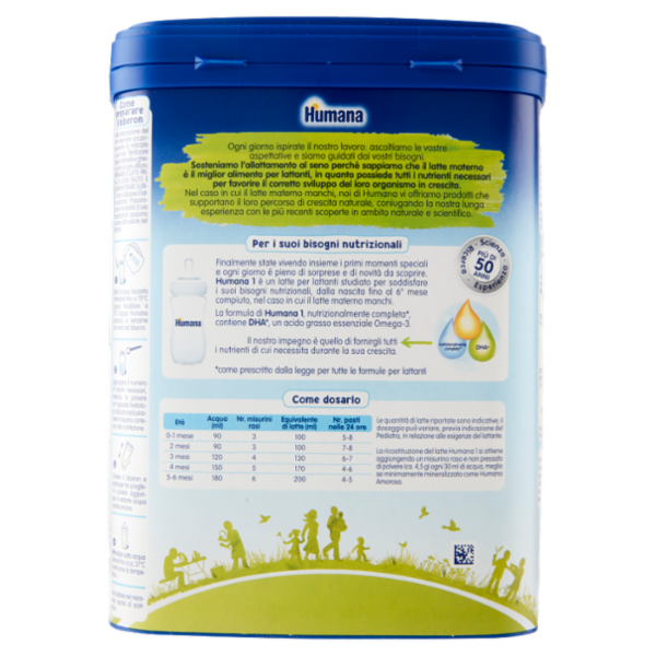 Humana 1 Latte per lattanti 800 g