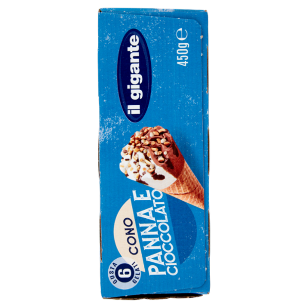 IL GIGANTE Cono Panna e Cioccolato 6 x 75 g