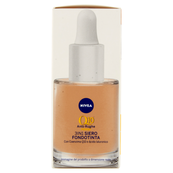 Nivea Q10 Anti-Rughe Power 3in1 Siero Fondotinta 02 Dark 30 ml