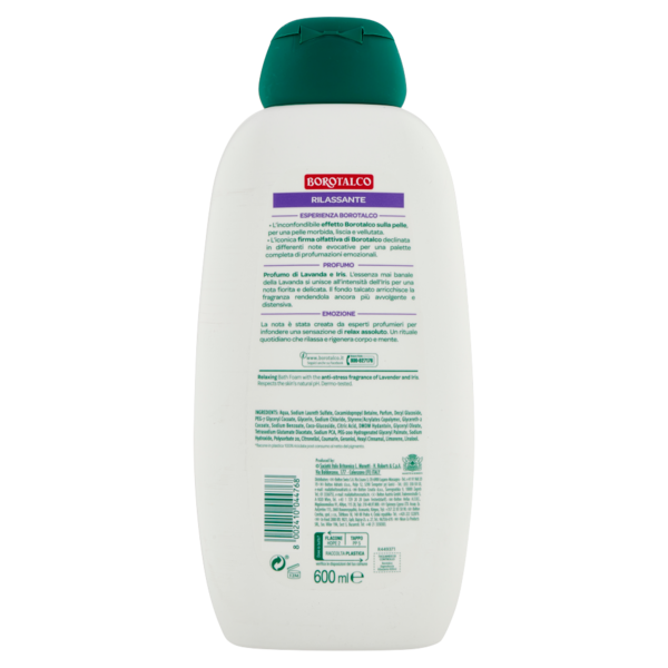 Borotalco Rilassante Lavanda e Iris Bagnodoccia 600 ml