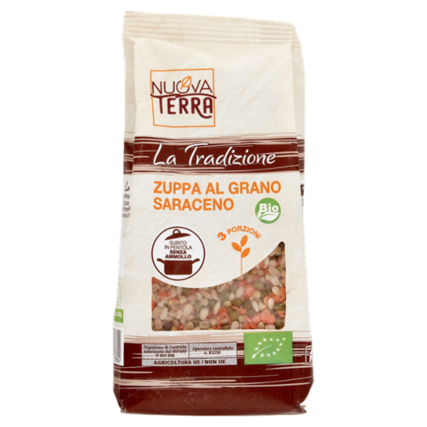 Nuova Terra La Tradizione Zuppa al Grano Saraceno Bio 250 g