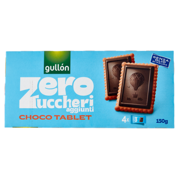 Gullón Zero Zuccheri aggiunti Choco Tablet 4 x 37,5 g