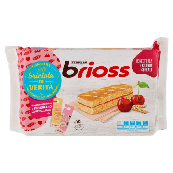 Ferrero brioss Confettura Ciliegia e Cereali 10 x 28 g
