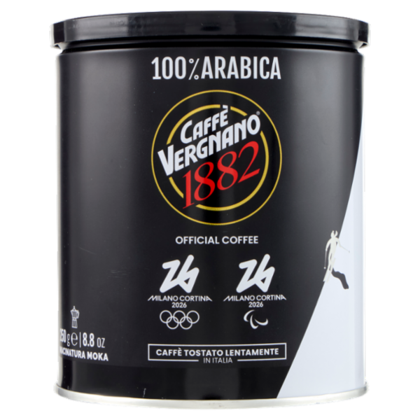 Caffè Vergnano 1882 100% Arabica Macinatura Moka 250 g