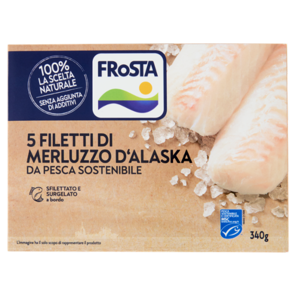 FRoSTA 5 Filetti di Merluzzo d'Alaska 340 g