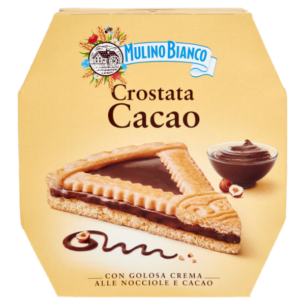 Mulino Bianco Crostata Cacao Torta con Crema alle Nocciole e Cacao e Farina Sostenibile 440g