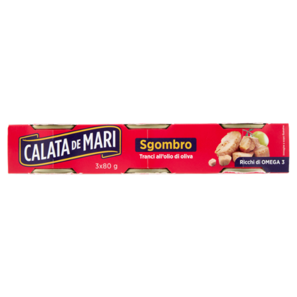 Calata de Mari Sgombro Tranci all'olio di oliva 3 x 80 g