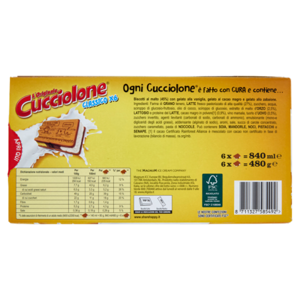 Cucciolone Classico 6 x 80 g