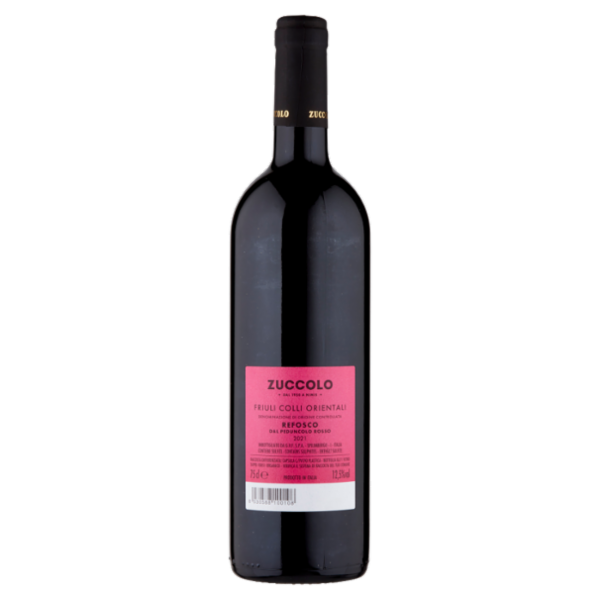 Zuccolo Refosco dal Peduncolo Rosso Friuli Colli Orientali DOC 750 ml