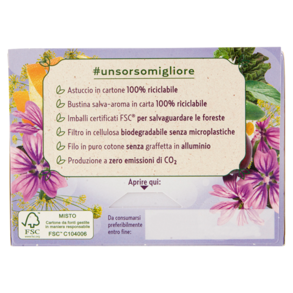 Pompadour Le Tisane Regolarità con Finocchio e Prugna 15 x 2 g