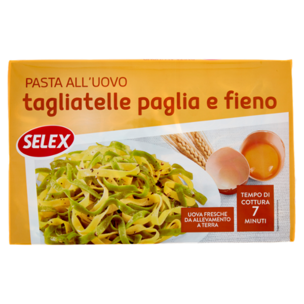 Selex Pasta all'Uovo Tagliatelle Paglia e Fieno 250 g