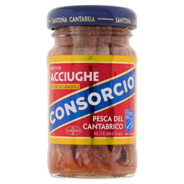 Consorcio Filetti di Acciughe in Olio di Girasole 65 g