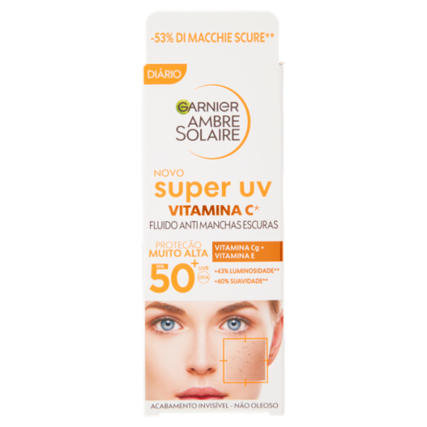 Garnier Ambre Solaire Fluido Anti - Macchie alla Vitamina C SPF50 40 ml