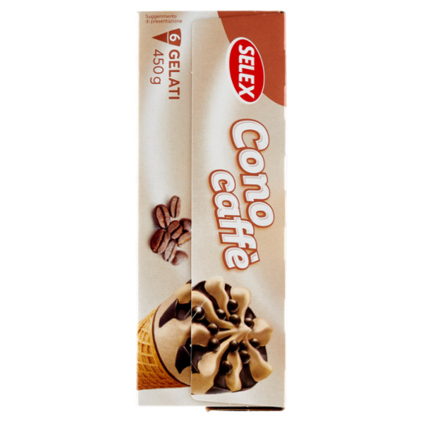 Selex 6 Coni di Gelato Caffè 450 g