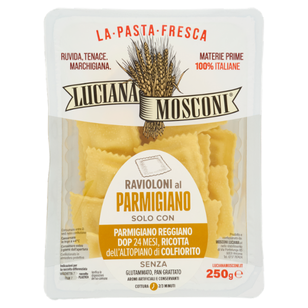 Luciana Mosconi La Pasta Fresca Ravioloni al Parmigiano 250 g