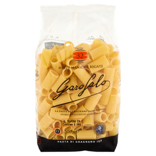 Garofalo Mezze Maniche Rigate 32 Pasta di Gragnano IGP 500 g