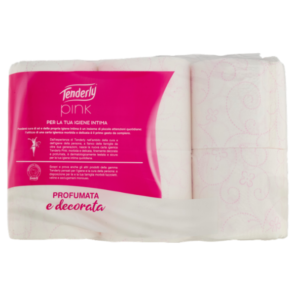 Tenderly pink Rotoli Decorati 12 pz