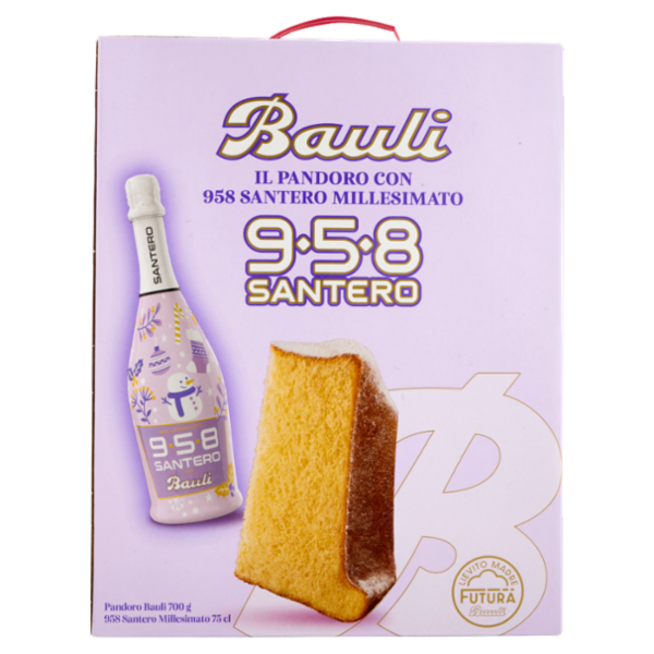 Bauli il Pandoro 700 g + con 958 Santero Millesimato 75 cl