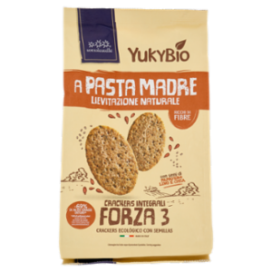 YukyBio A Pasta Madre Crackers Integrali Forza 3 250 g