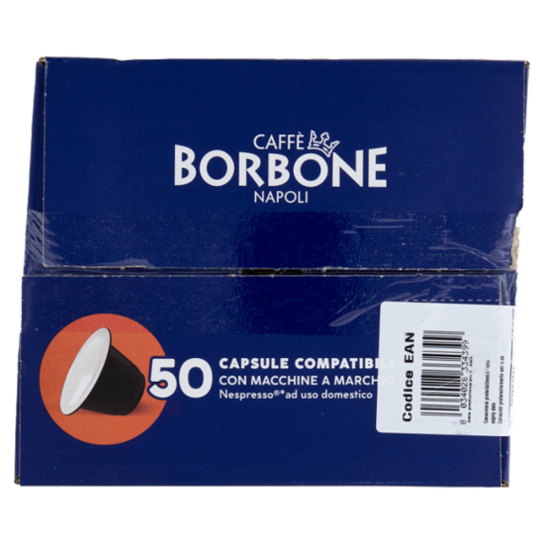 Caffè Borbone Miscela Nobile Capsule Compatibili Nespresso* ad uso domestico 50 x 5 g
