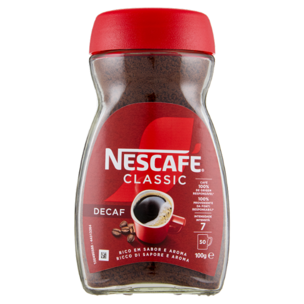 NESCAFÉ Classic Decaf Caffè Solubile Decaffeinato Barattolo 100g
