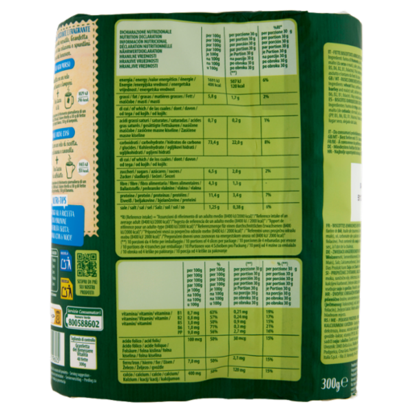 Delverde Granfetta del Benessere Vitalità 40 Fette 300 g