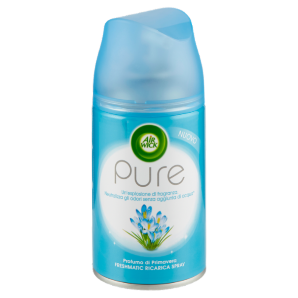 Air Wick Freshmatic Pure 1- Profumo di Primavera Spray Automatici per Ambienti Ricarica 250 ml