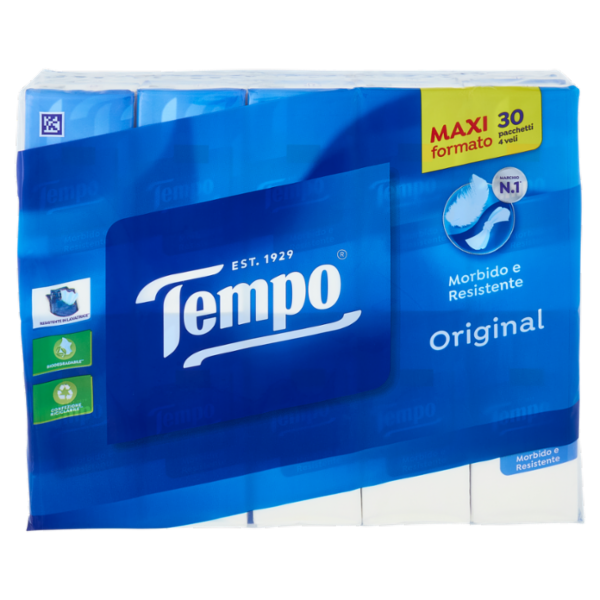 Tempo Original Fazzoletti 4 veli 30 pz