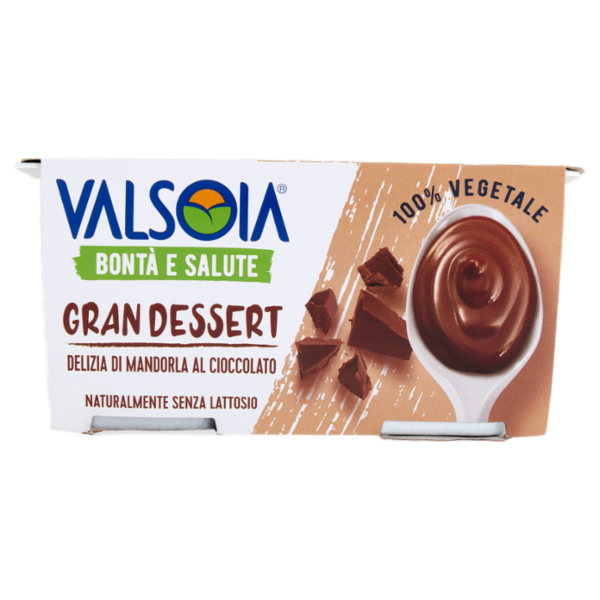 Valsoia Bontà e Salute Gran Dessert Delizia di Mandorla al Cioccolato 2 x 115 g