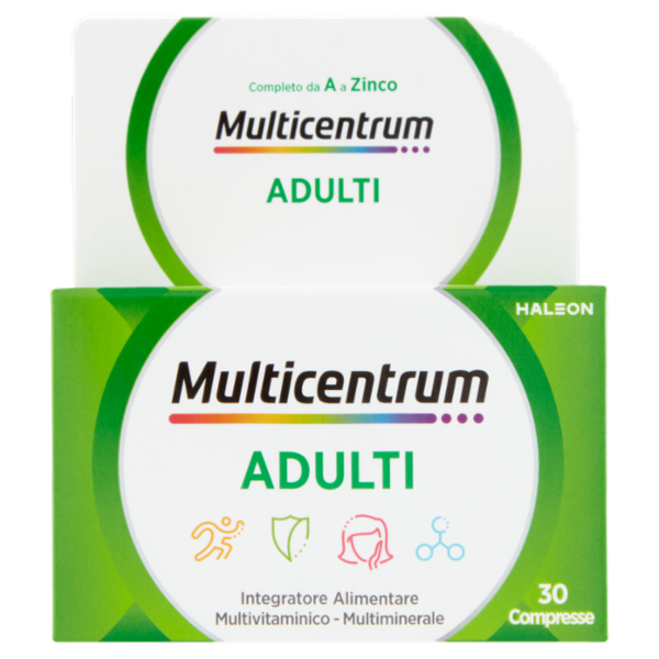 Multicentrum adulti integratore multivitaminico completo vitamina C , A 30 compresse 30 g