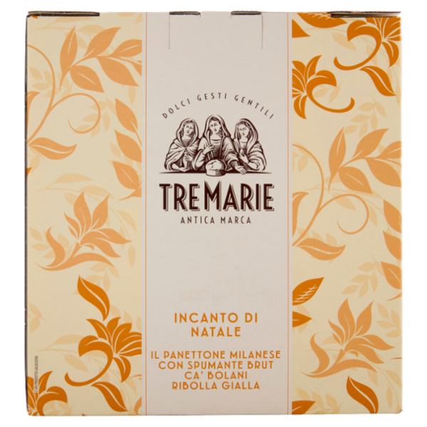 Tre Marie Incanto di Natale Panettone Milanese 750g + Spumante Brut Ca' Bolani Ribolla Gialla 750ml