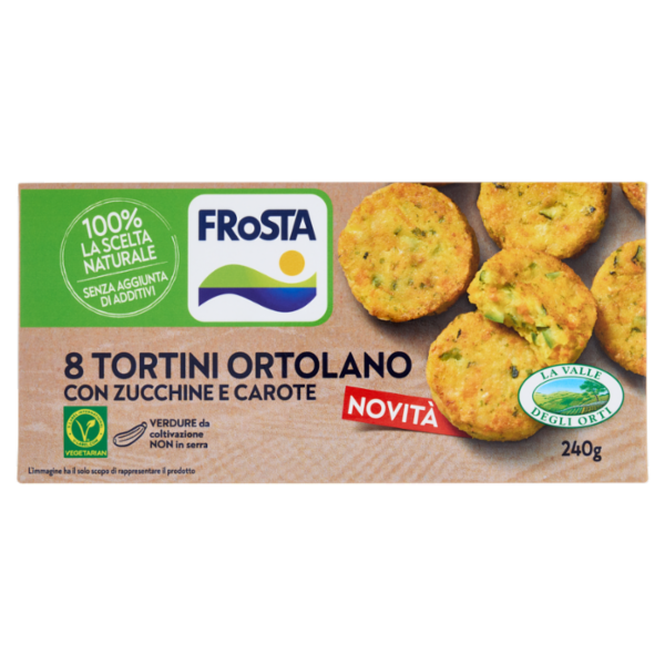 FRoSTA 8 Tortini Ortolano con Zucchine e Carote 240 g