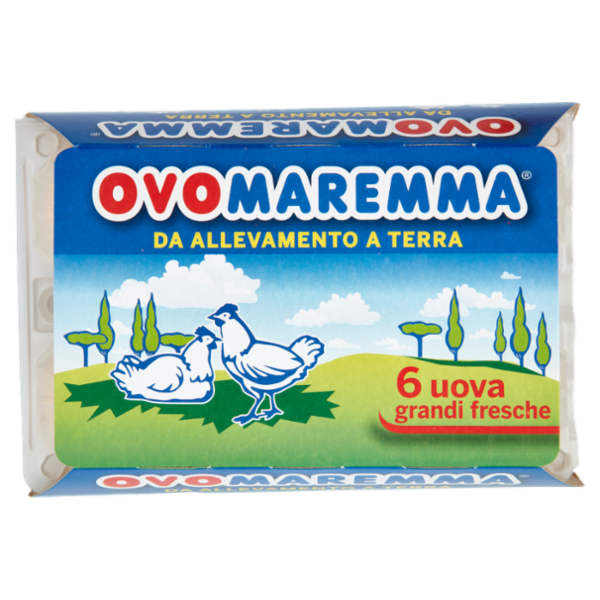 Ovomaremma 6 uova grandi fresche da Allevamento a Terra