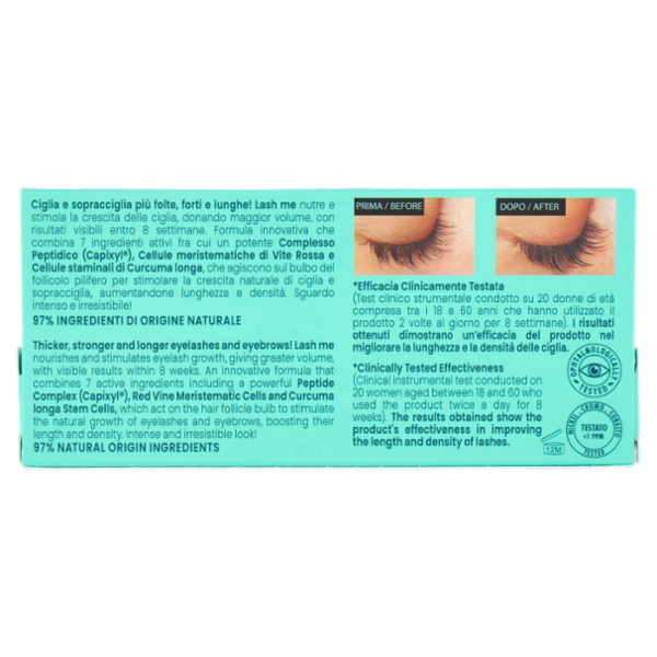 Everby Lash me Siero Ciglia e Sopracciglia Allungante Rinforzante 3,5 ml