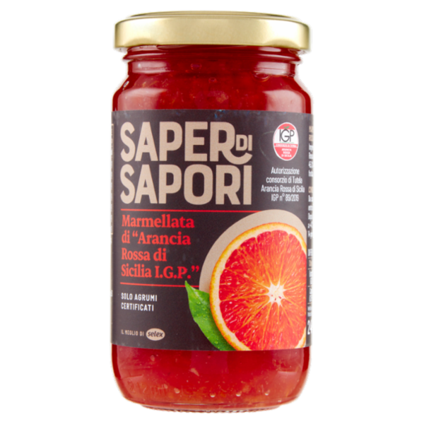 Selex Saper di Sapori Marmellata di Arance Rosse di Sicilia I.G.P. 240 g