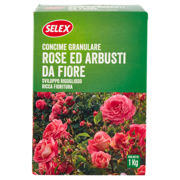 Selex Giardinaggio Concime Granulare per Rose e Fiorite 1 kg