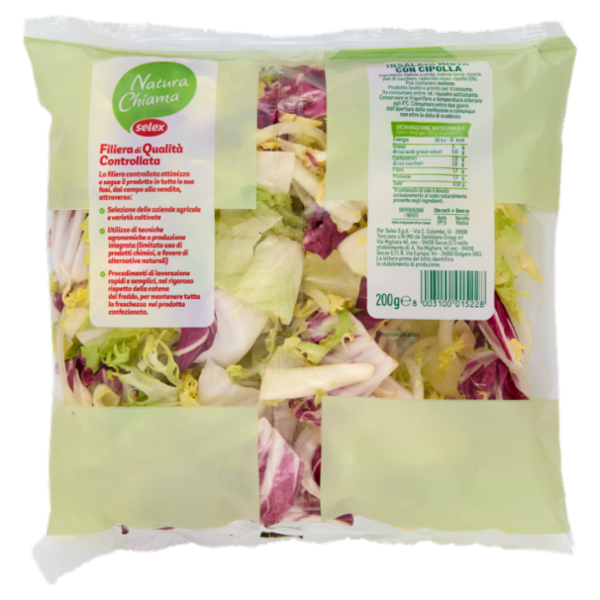 Selex Natura Chiama Insalata Mista con Cipolla Lavata e Pronta per il Consumo 200 g