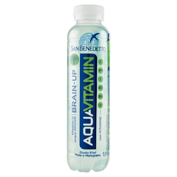 San Benedetto Aquavitamin Brain-Up Gusto Kiwi Mela Melograno 0,4 L